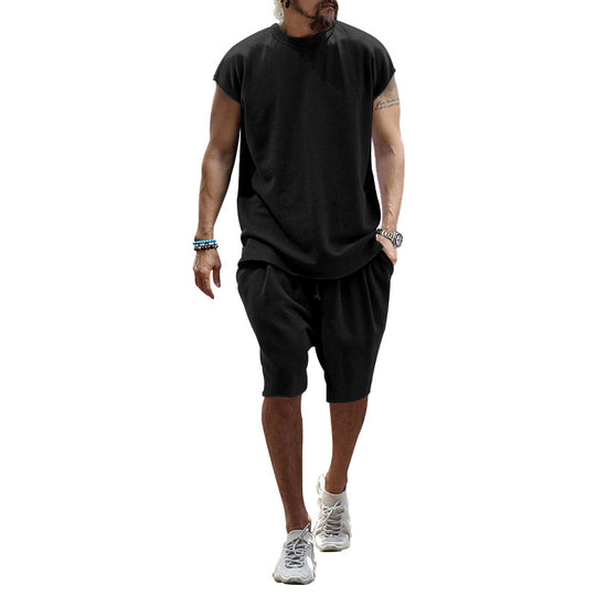 Herren lässiges Freizeit-Set aus hochwertigem Baumwollmix mit Oversize-Schnitt EB