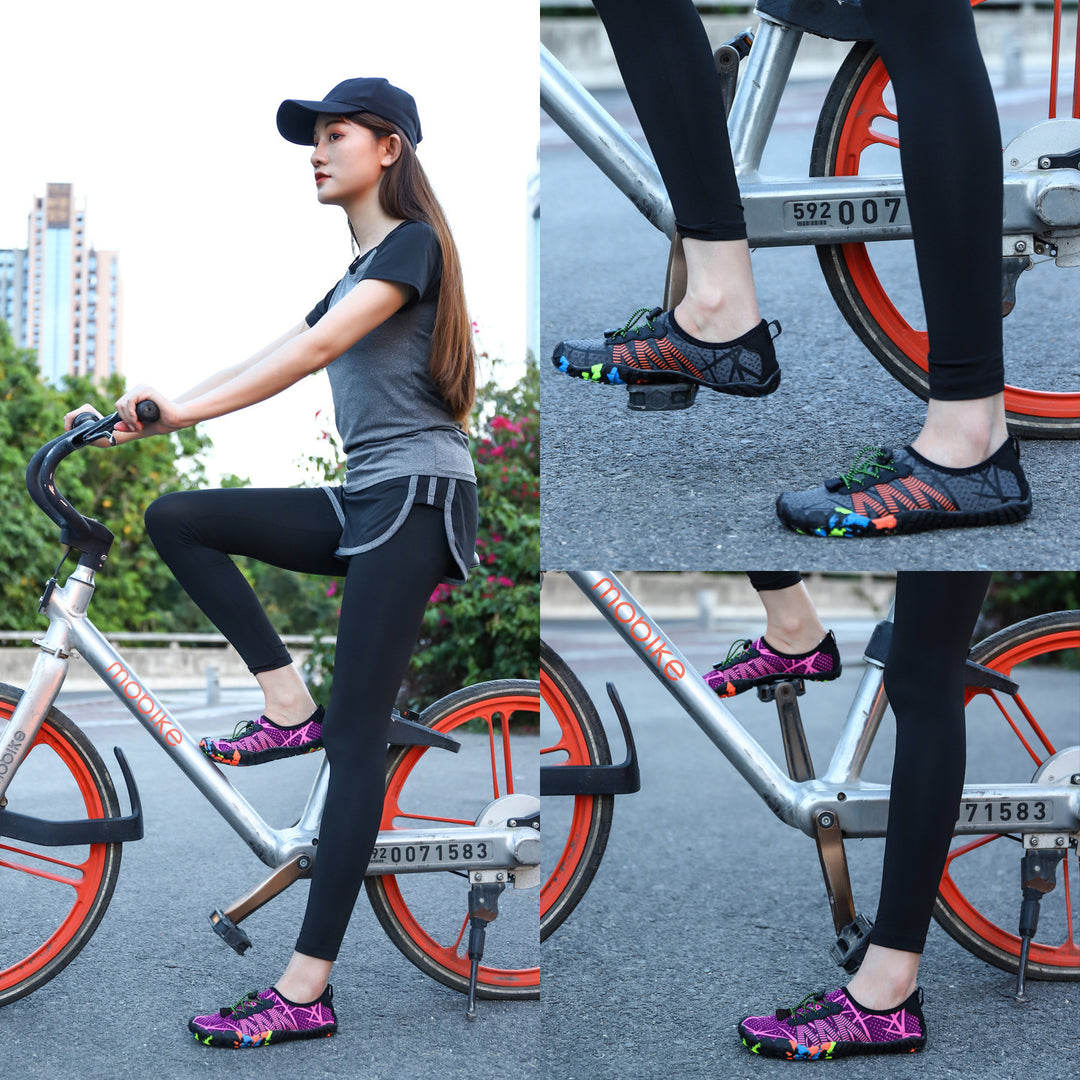 Damen Wassersportschuhe mit elastischem Schnellschnürsystem und rutschfester Sohle EB
