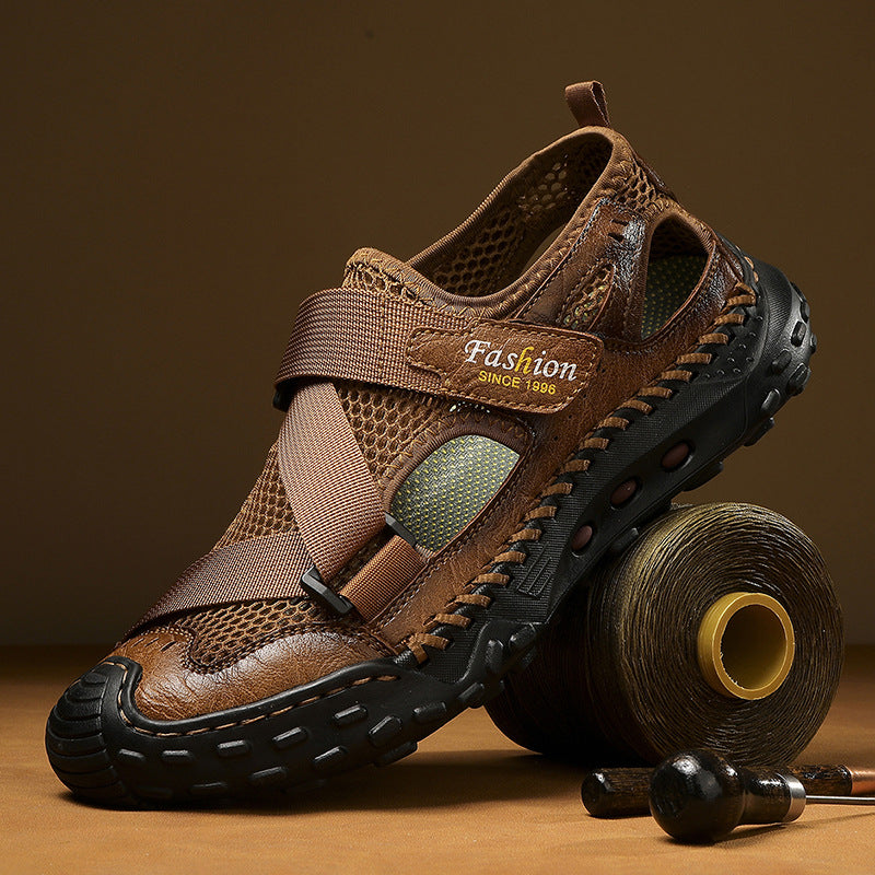 Herren Atmungsaktive Sport-Sandalen mit verstellbarem Riemensystem EB