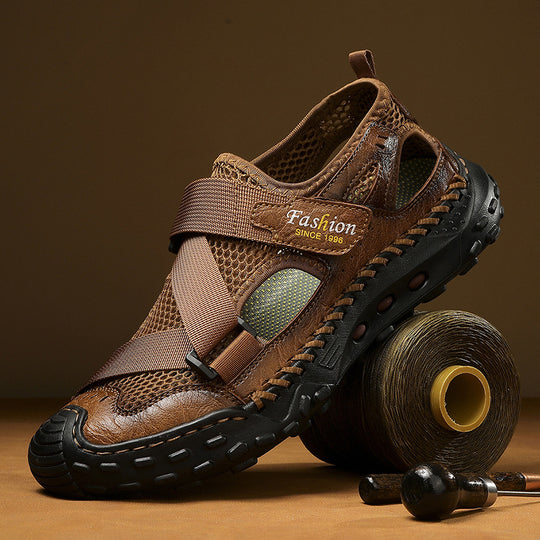 Herren Atmungsaktive Sport-Sandalen mit verstellbarem Riemensystem EB