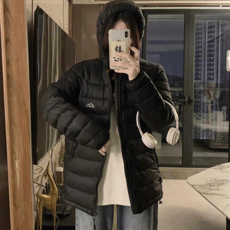 Damen Wattierte Outdoor-Jacke mit praktischen Reißverschlusstaschen und hohem Kragen EB