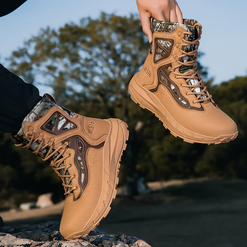 Damen Hochwertige Outdoor-Stiefel mit wasserdichtem Material und rutschfester Sohle EB