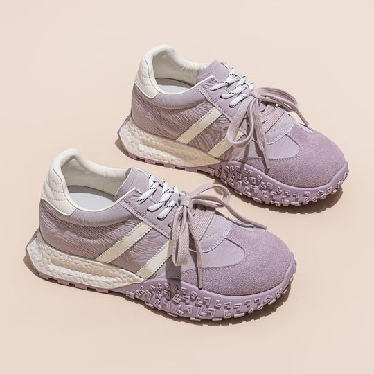 Damen Sportliche Sneakers mit atmungsaktivem Obermaterial und innovativer Profilmusterung EB