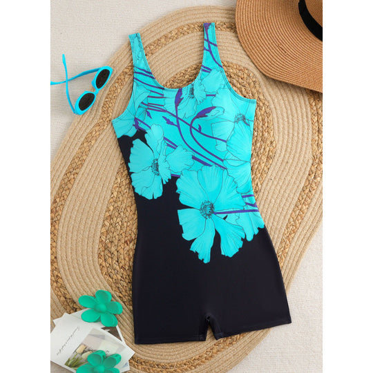 Damen Sportlicher Schwimmanzug mit stylischem Grafikdesign EB