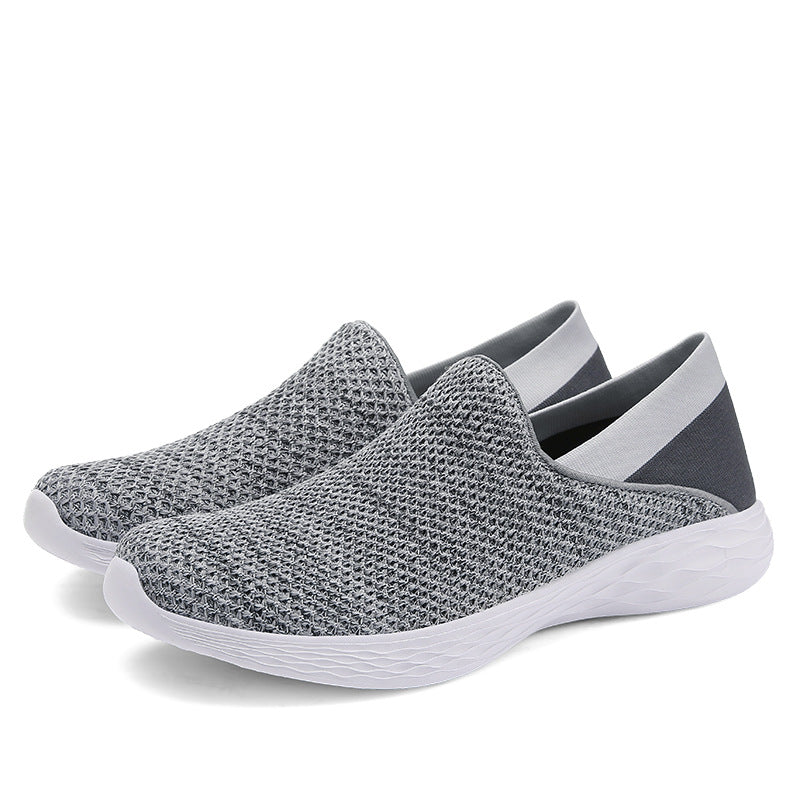 Damen atmungsaktive Slip-On Sneakers mit flexiblem Sohlendesign EB