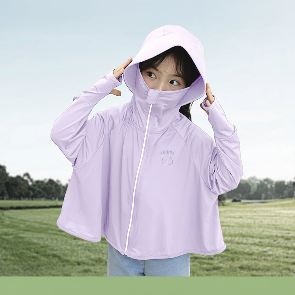 Damen UV-Schutzjacke mit Kapuze und atmungsaktivem Design EB