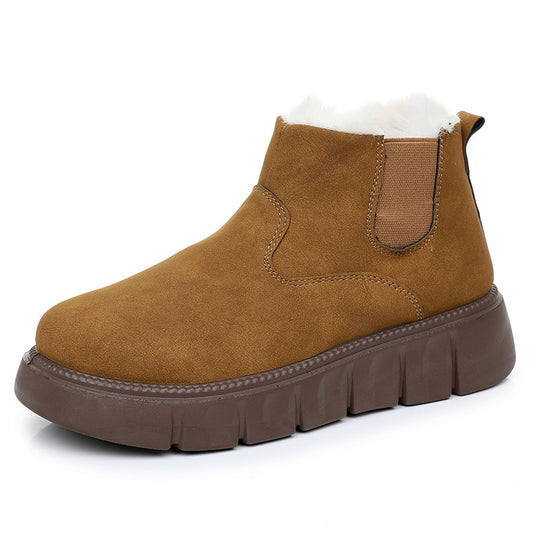 Damen Warme und stilvolle Stiefeletten mit rutschfester Sohle EB