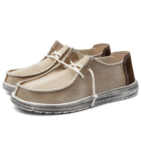 Damen lässige Segelschuhe aus strapazierfähigem Denim-Material EB