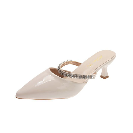 Damen Slingback-Pumps mit zierlichem Strassketten-Detail EB