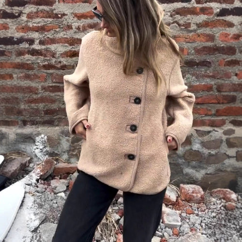 Damen lockere Fleecejacke EB