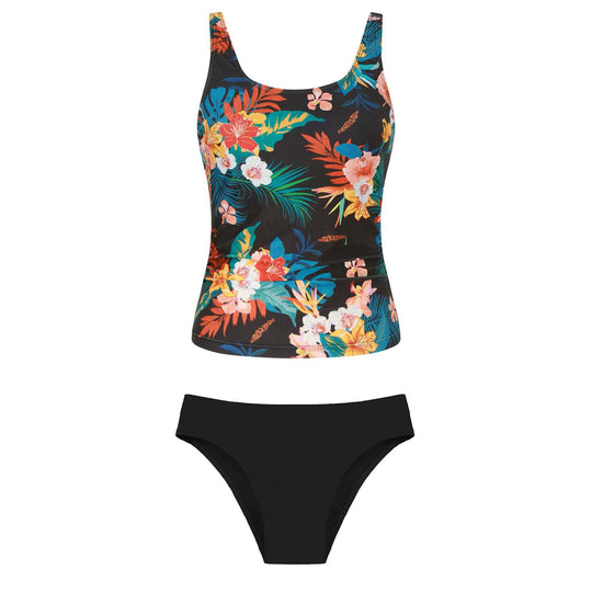 Damen Bikiniset mit floralem Oberteil und klassischem Unterteil EB