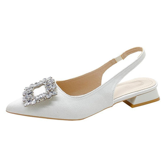 Damen Slingback-Pumps mit funkelndem Strassakzent EB