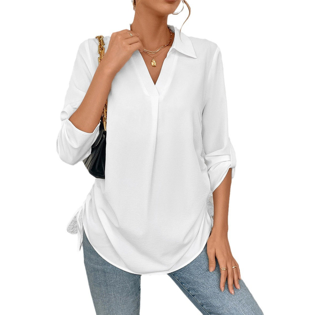 Damen lässiges Strandkleid mit seitlichen Rüschendetails EB