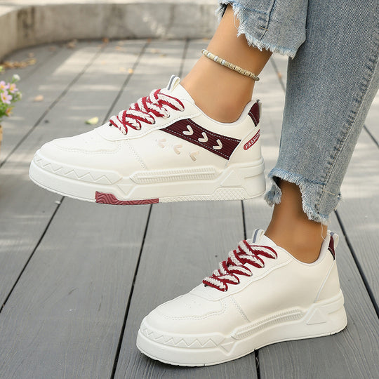 Damen Modische Sneaker mit atmungsaktiver Oberflächenstruktur und flexibler Sohle EB