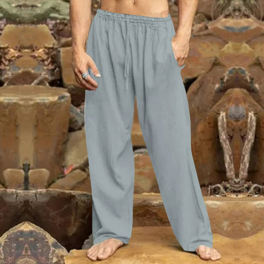 Herren entspannende Freizeithose mit elastischem Bund und praktischen Taschen EB