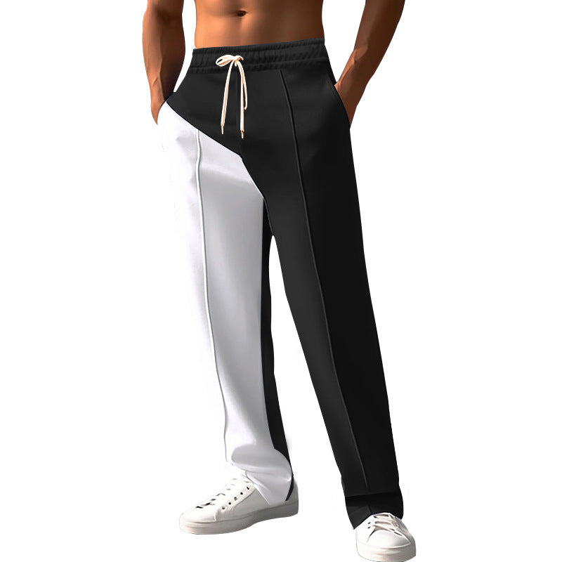 Herren nan sportliche Jogginghose mit asymmetrischem Schnitt und elastischem Bund EB