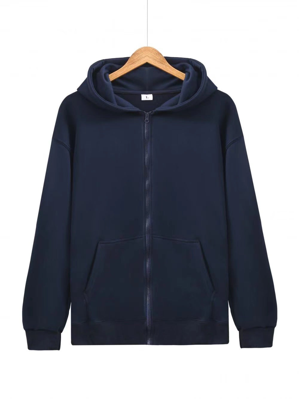 Unisex nan leichter Reißverschluss-Hoodie mit innen angerautem French-Terry, flachen Nähten und Kängurutaschen EB