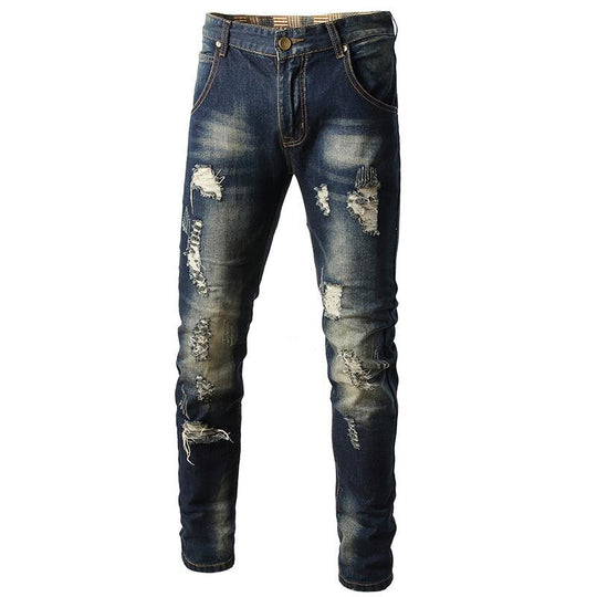 Herren Skinny Fit Jeans im Destroyed-Look EB