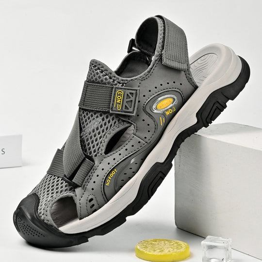 Damen Sportliche Outdoor-Sandalen mit verstellbarem Riemen und rutschfester Sohle EB
