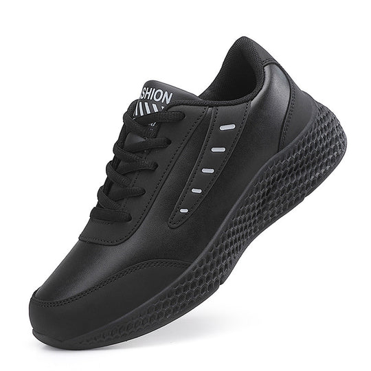 Damen nan elegante Plateau-Sneaker aus Kunstleder mit wabenstrukturierter Dämpfungssohle und ergonomischem Komfortfußbett EB
