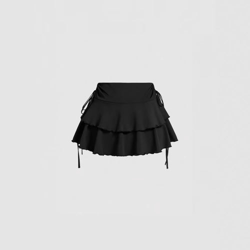 Damen Rüschenshorts mit verstellbarem Bund EB