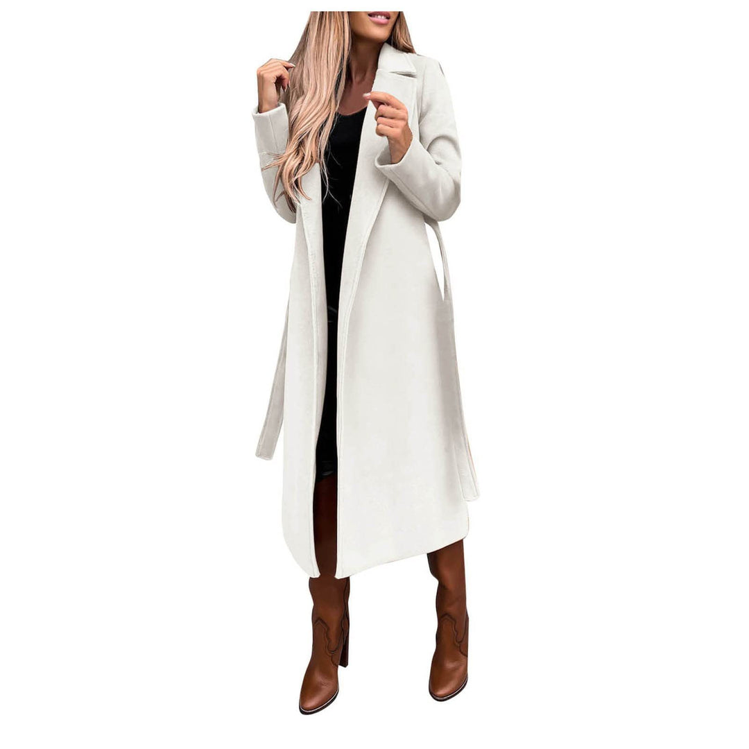 Damen eleganter und warmer Wollmantel EB