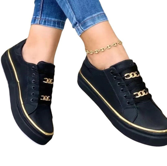 Damen Sneaker mit luxuriösem Metallic-Finish EB