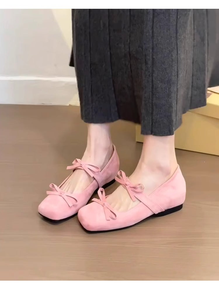 Damen Ballerinas mit elegantem Schleifen-Detail und bequemem Fußbett EB
