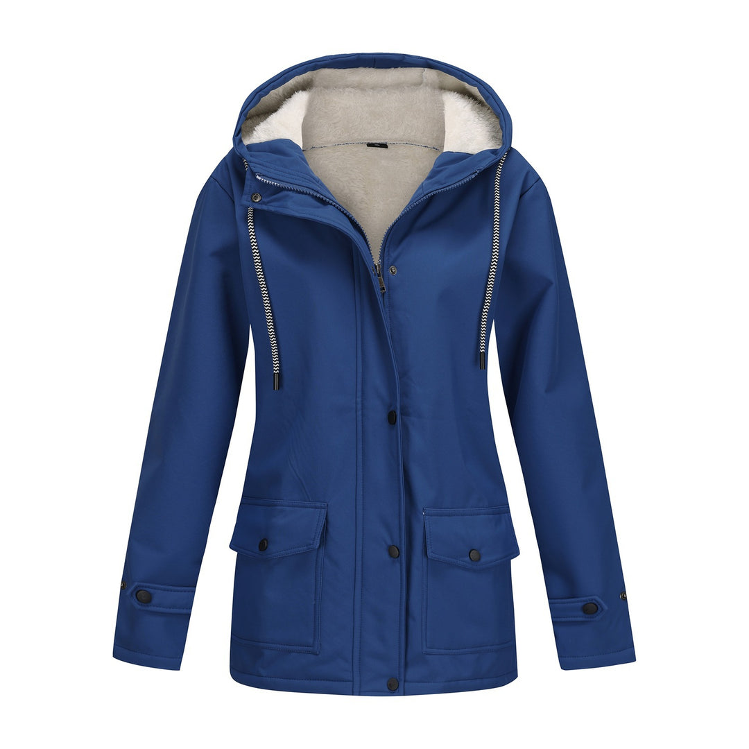 Damen Funktionale Winterjacke mit Fleece-Futter und Kapuze EB