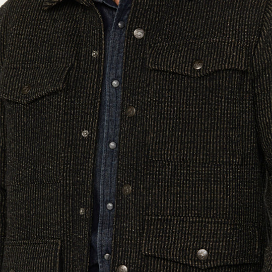 Herren robuste Baumwolljacke im lässigen Design mit aufgesetzten Taschen EB