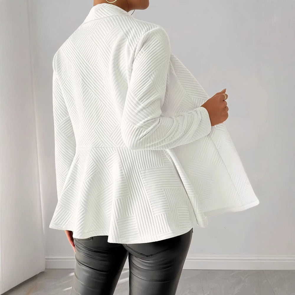 Damen eleganter Blazer aus strukturiertem Stoff EB
