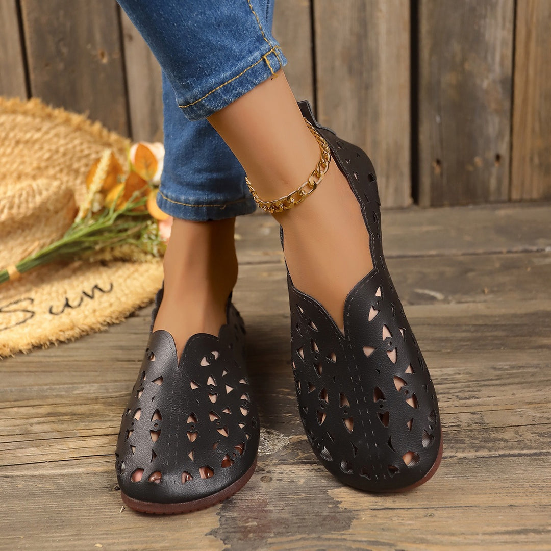 EB | Damenschuhe Low-Top flache Bootsschuhe