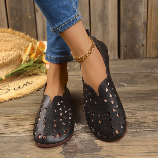 EB | Damenschuhe Low-Top flache Bootsschuhe