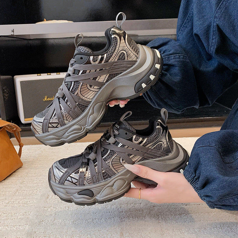Damen Sportliche Sneaker mit atmungsaktivem Obermaterial und dämpfender Sohle EB