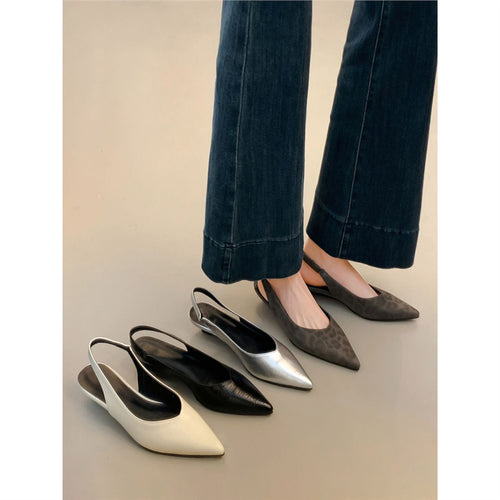 Damen Slingback Pumps mit spitzem Design und gemütlichem Fußbett EB