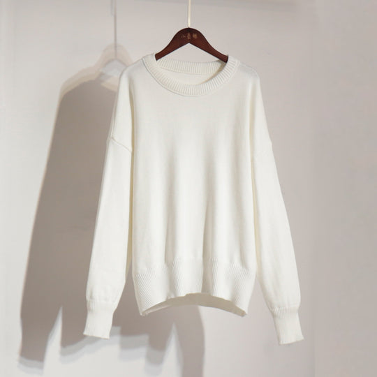 Damen Bequemer Oversized Pullover aus hochwertigem Strick EB