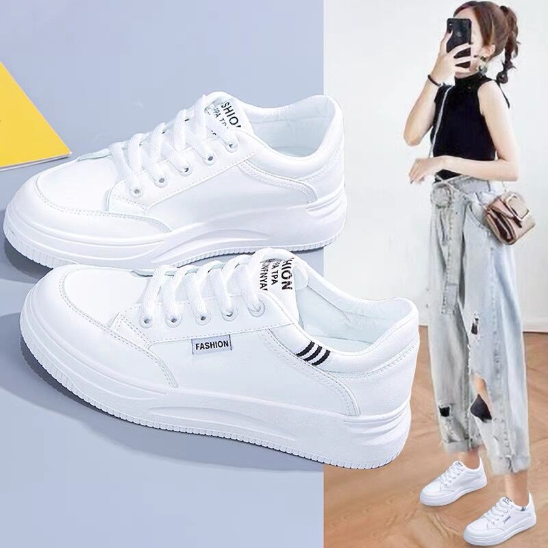 Damen Modische Freizeitschuhe mit dicker Laufsohle und bequemem Innenfutter EB