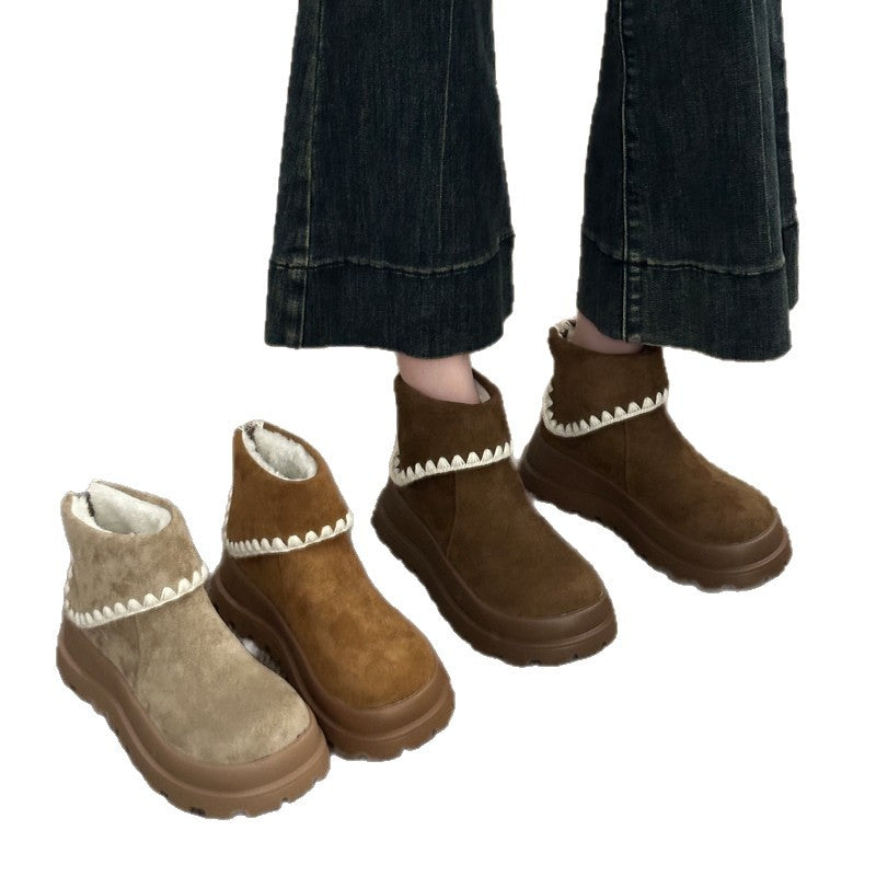Damen Trendige Chelsea Boots mit modischer Plateau-Sohle EB