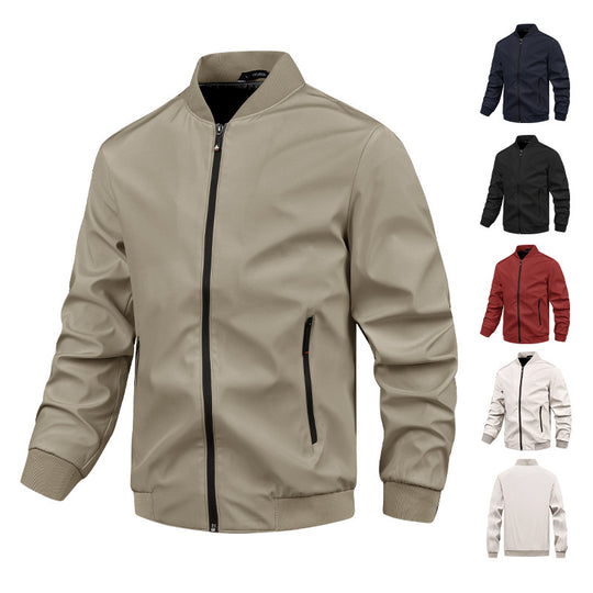 Herren moderne Bomberjacke mit elastischem Bündchen und praktischen Taschen EB