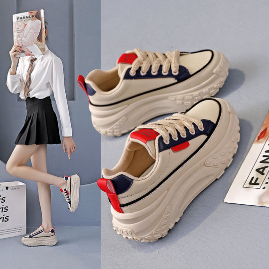 Damen modische Chunky Sneaker mit dämpfendem Komfort EB