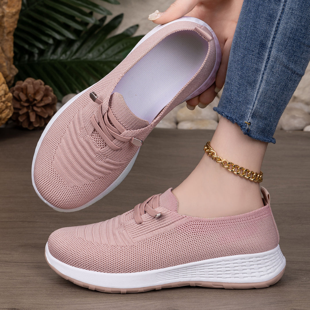 Damen Atmungsaktive Slip-On Sneakers mit dämpfender Sohle EB