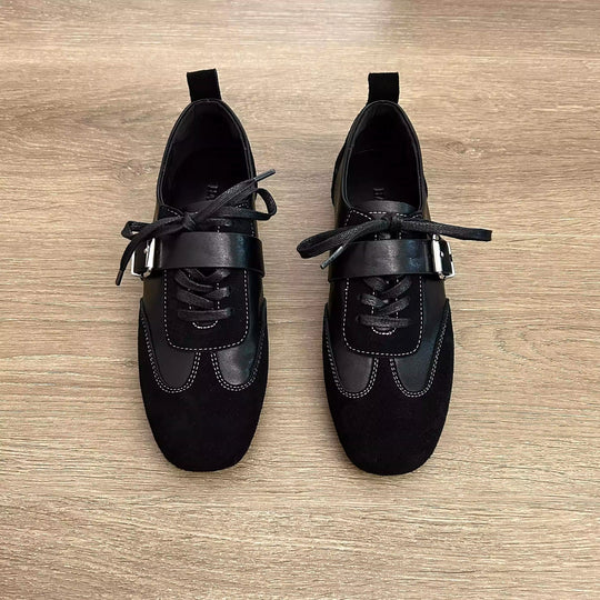 Damen modische Schnürschuhe mit dekorativem Element und hochwertiger Verarbeitung EB