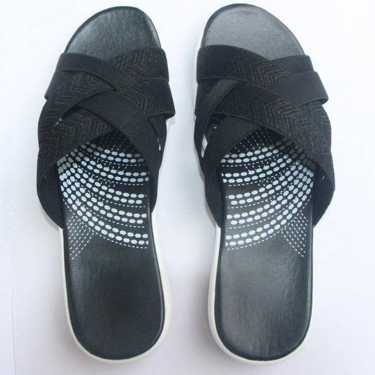 Damen Bequeme Riemchen-Sandalen mit ergonomischem Fußbett EB