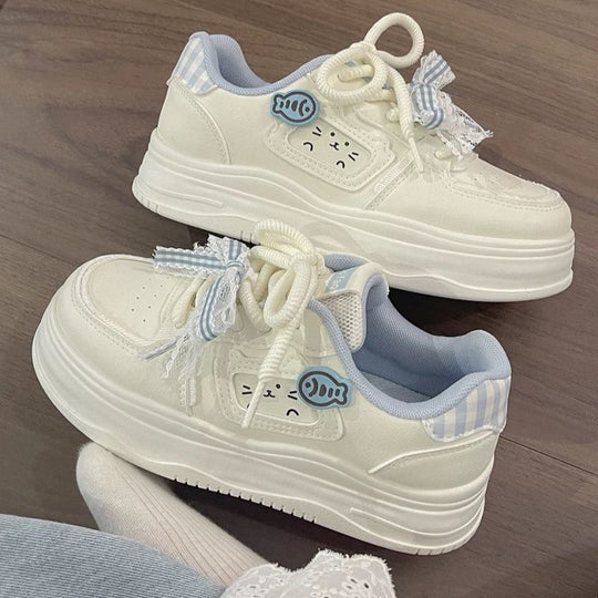 Damen Sneakers mit verspieltem Tiermotiv und komfortabler Sohle EB