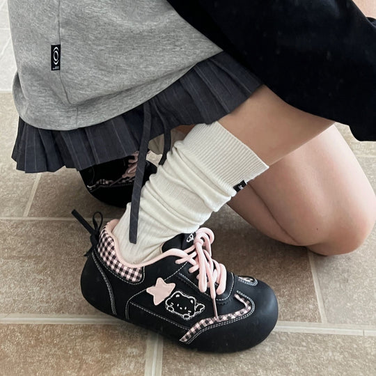 Damen Verspielte Sneakers mit kreativem Motiv und bequemer Polsterung EB