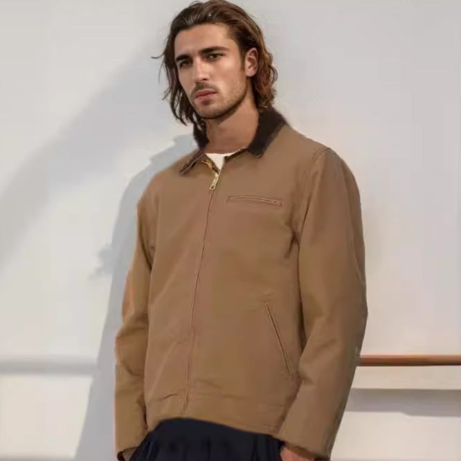 Herren elegante Arbeitsjacke mit praktischen Reißverschlusstaschen EB