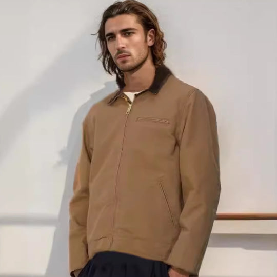 Herren elegante Arbeitsjacke mit praktischen Reißverschlusstaschen EB
