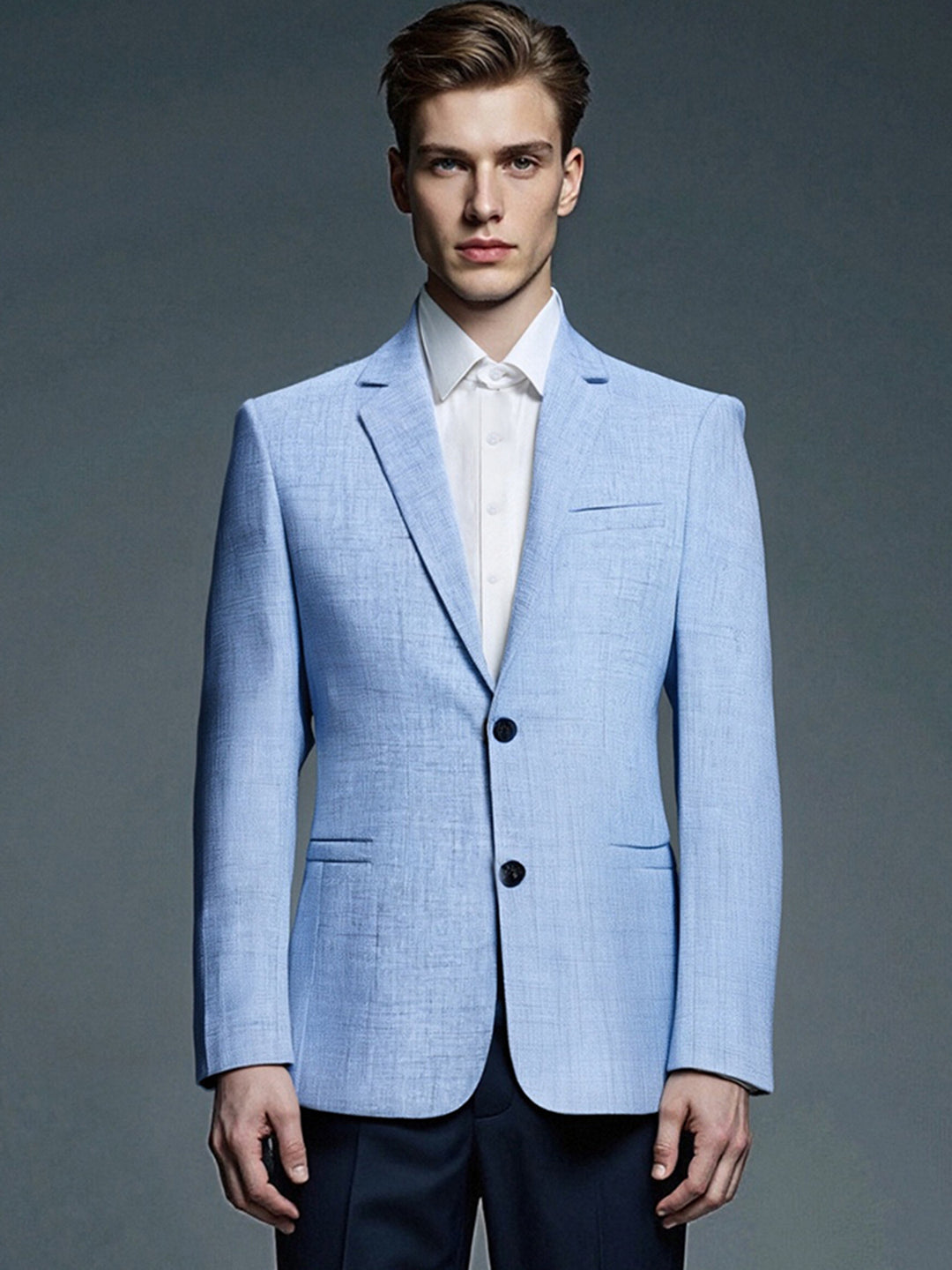 Herren eleganter strukturierten Anzugjacke EB