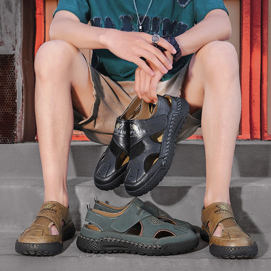 Herren Sandalen mit atmungsaktiver Oberseite und rutschfester Sohle EB