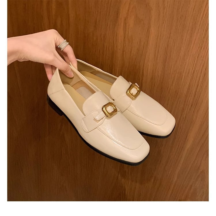 Damen Mokassins mit elegantem Schnallenakzent und komfortablem Fußbett EB